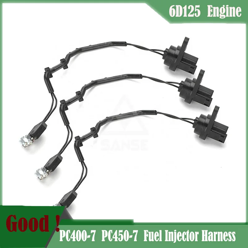 

6D125 Fuel Injector Wiring Harness 6156-81-9110 For Komatsu Excavator PC450-7 PC400-7