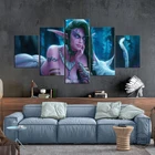 Tyrande Whisperwind WoW Elf Фэнтези Девушка World of Warcraft игры постер холст настенное Искусство пейзаж картины для декора стен