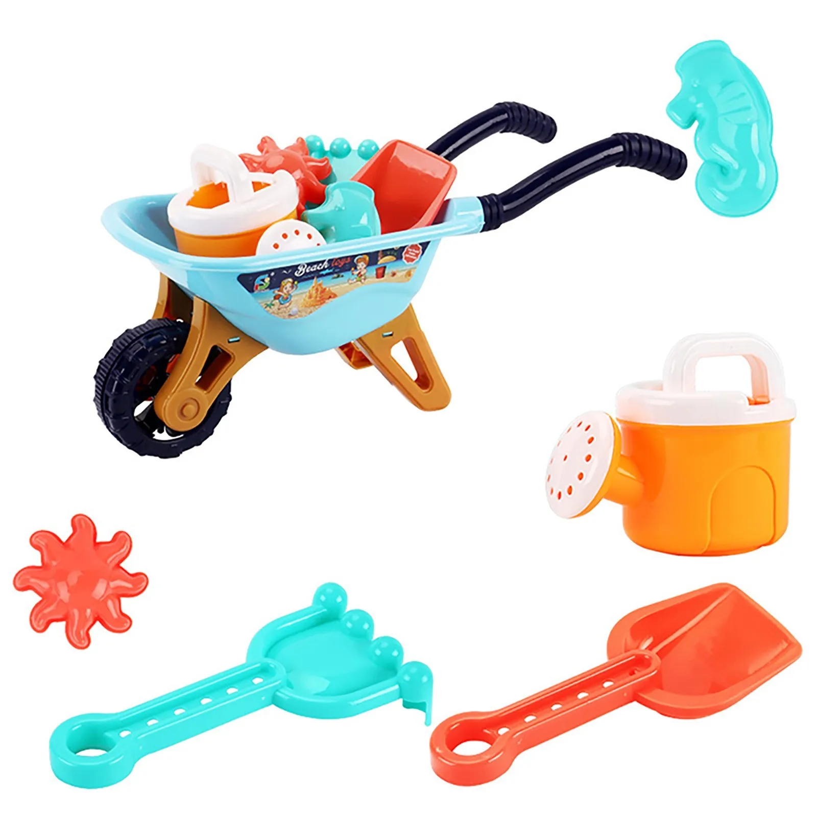 

6Pcs Outdoor Beach Toy Sand Set Beach Toy Sand Play Sandpit Toy Summer Toy Educational Kids Beach Bath