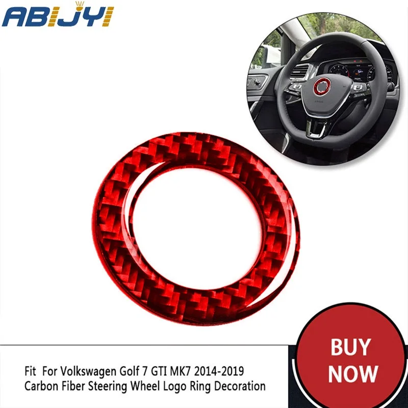 

1 шт., автомобильные наклейки на руль для VW Golf 7 GTI MK7 2014-2019