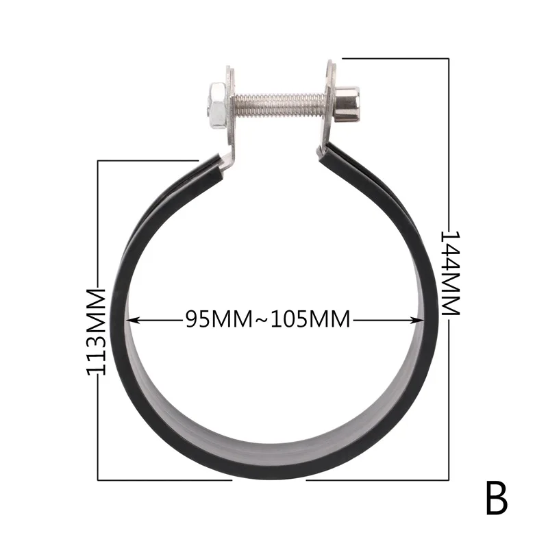 

Universal 110mm Motorcycle Muffler Clamps Exhaust Tube Ring Motorcycle Silencer Pipe Hanger Mount Bracket