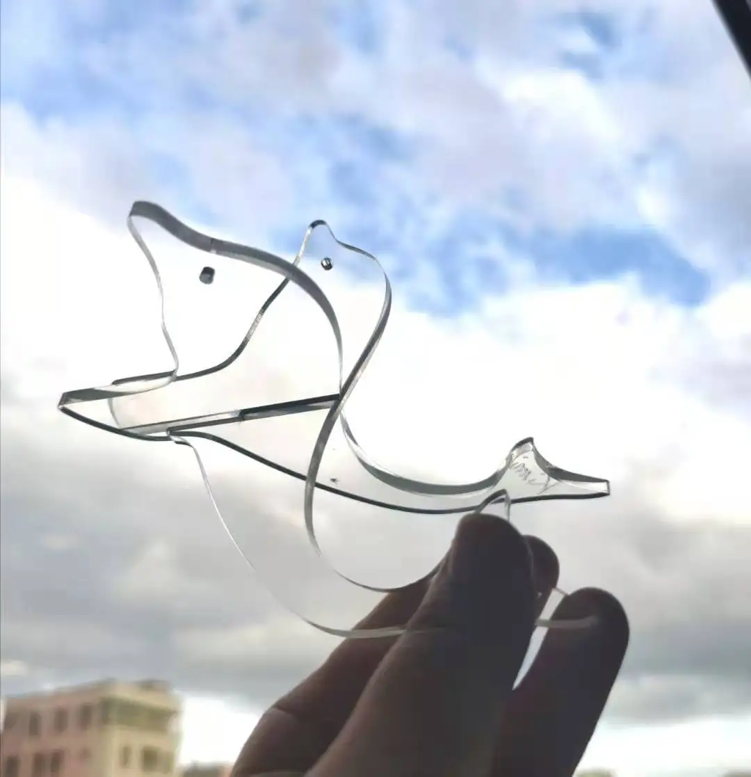 

Thumb Piano Display Stand Kalimba Crystal Transparent Stand Thumb Piano Vertical Stand Dolphin Stand PVC Holder for Mini Piano