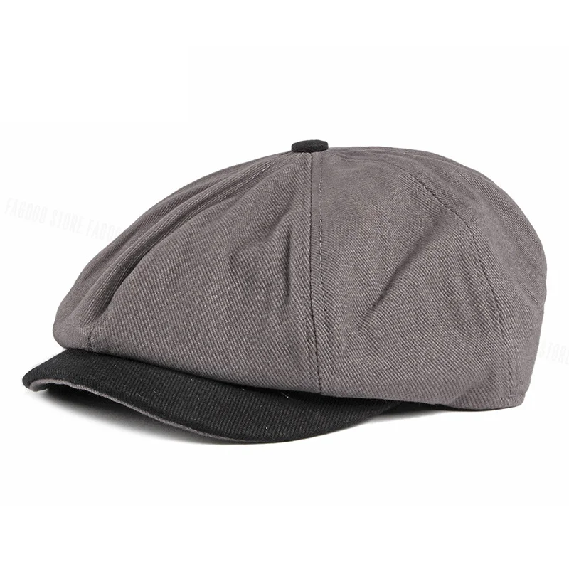 1920s Vintage Gatsby Beret Newsboy Cap for Women Spring Summer Winter Visor Hat 55-59 cm