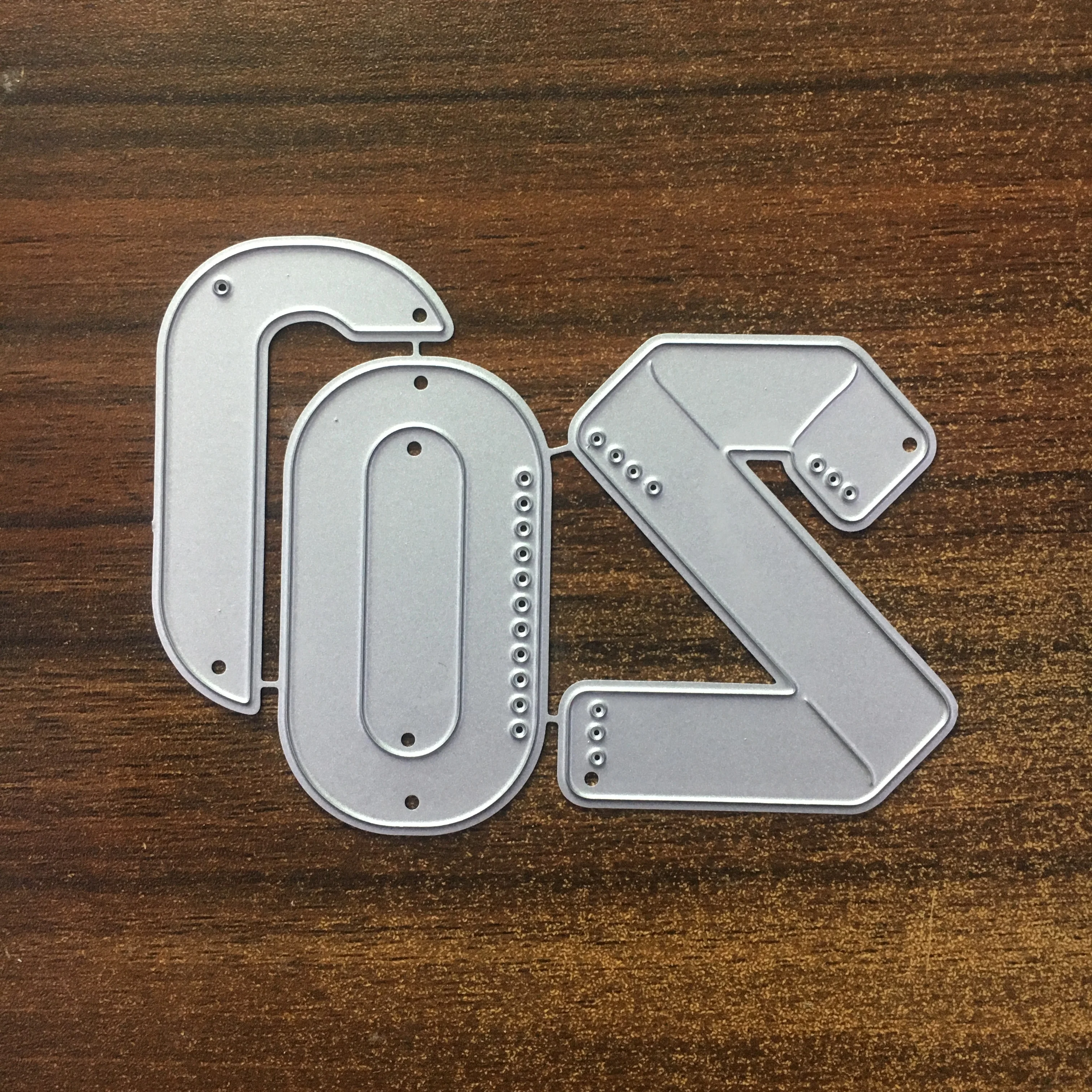 2020 номер текст металлический Трафаретный вырубной штамп слова Happy Новый год