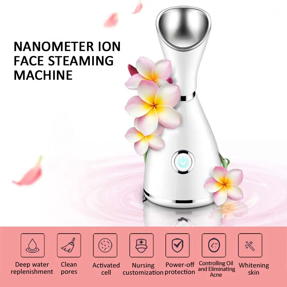 

Nano Ionic Face Steamer Deep Facial Cleaner Beauty Face Steaming Device Facial Steamer Machine Steam Sprayer Skin Care Tools