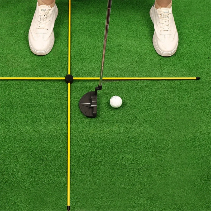 

Golf Indicator Stick Putter Auxiliary Trainer New Golf Alignment Stick Putting Training Aid Direction Indicator Golf Equipment