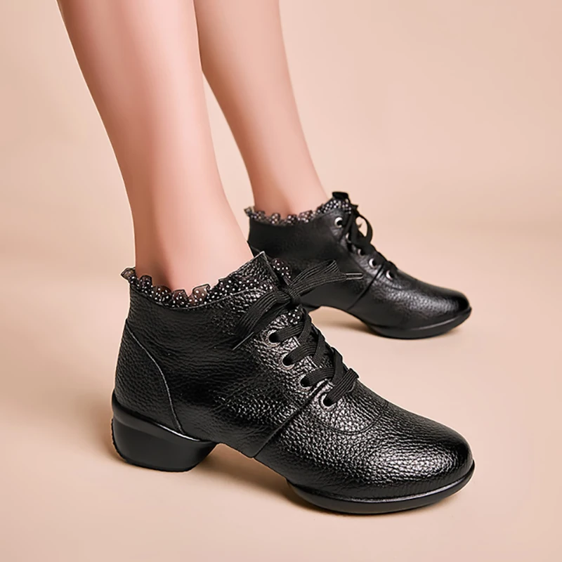 Латинская танцевальная обувь из натуральной кожи для женщин и девочек BallroomTango
