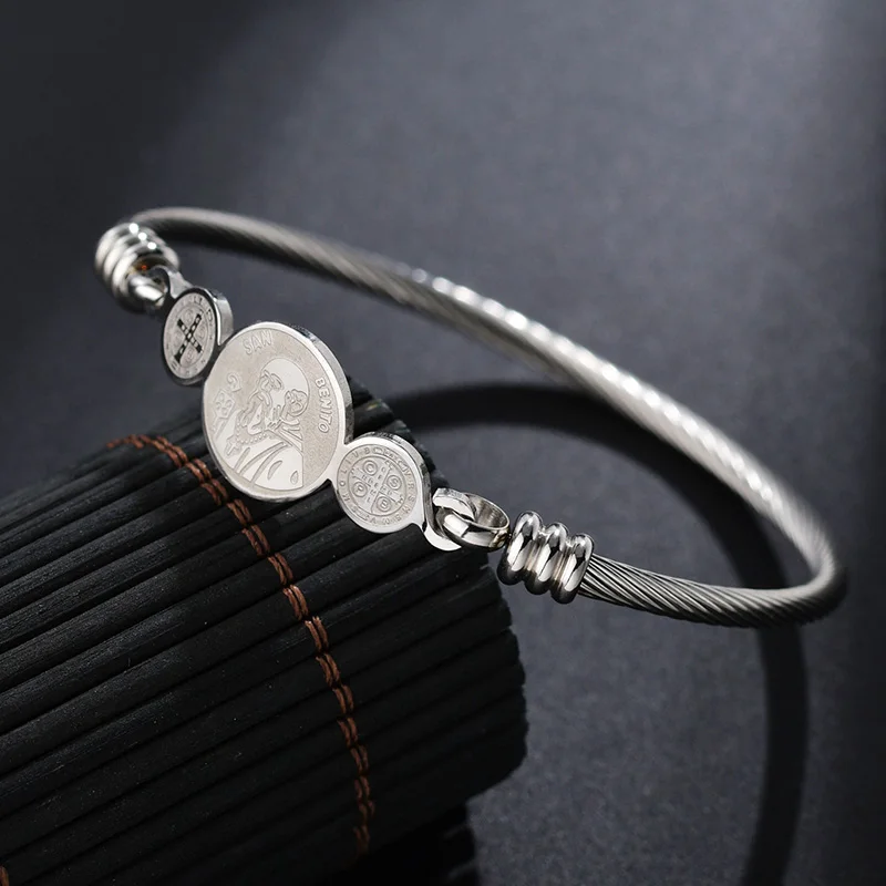 ELSEMODE 6 стилей Святого Бенедикта амулет религиозные очаровательные браслеты