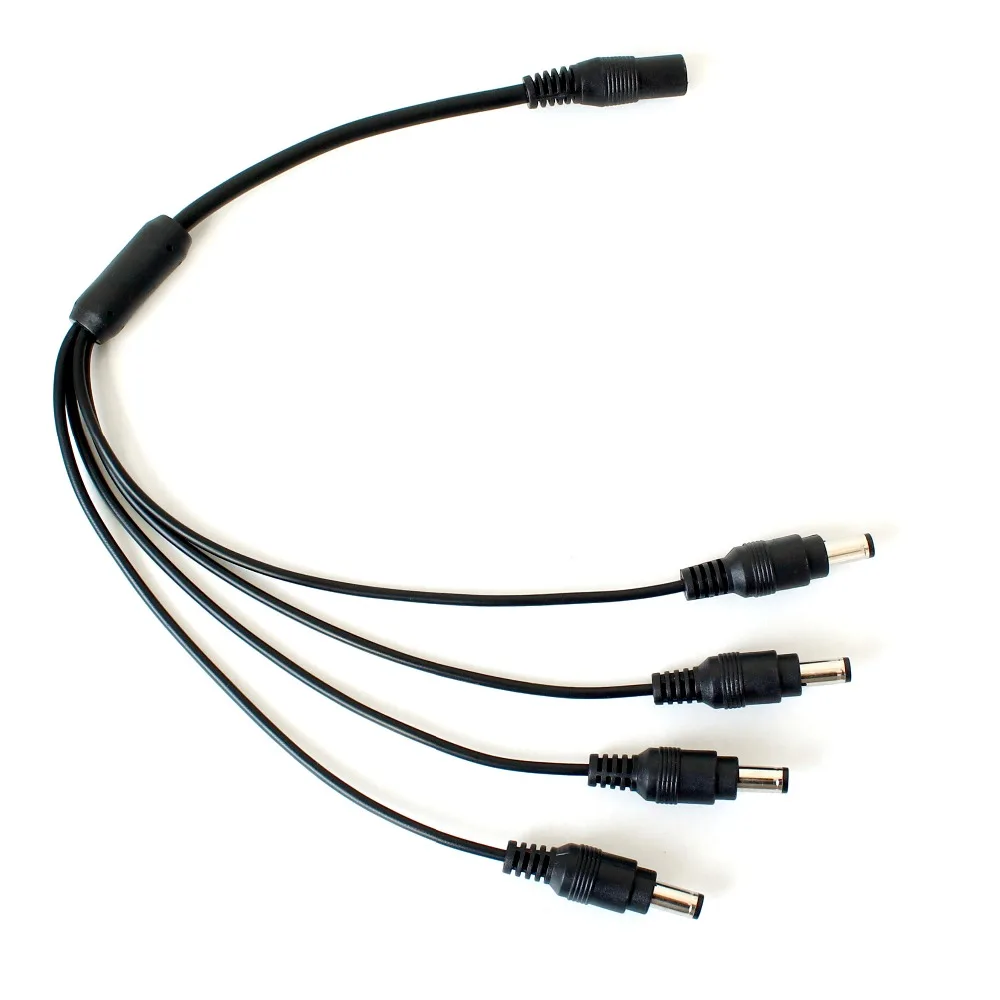 

CCTV DC 1 To 4 Power Splitter Cable CCTV 4 male to 1 Female cord for Surveillance Camera CCTV Accessories