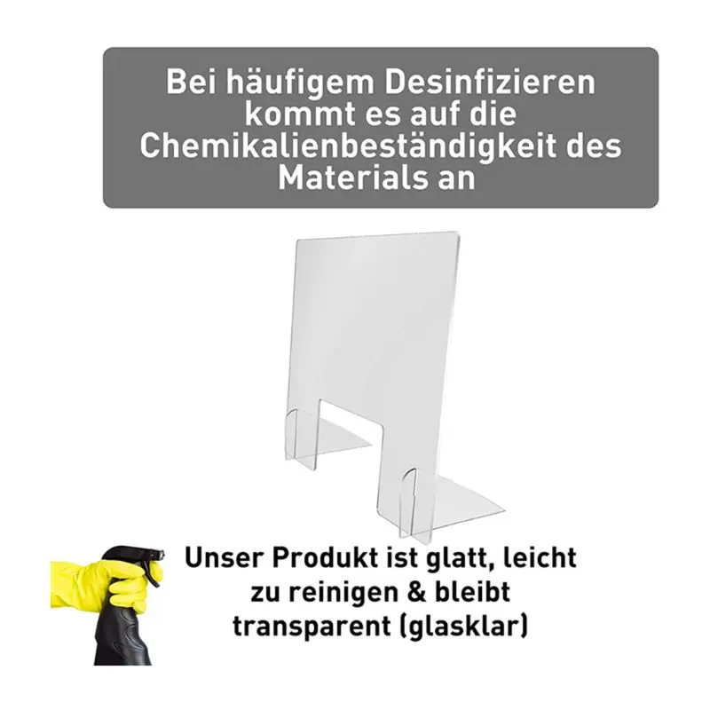 

Sneeze Guard - 16\" W x 16\" T Acrylic Divider Protection Barrier Shield Checkout