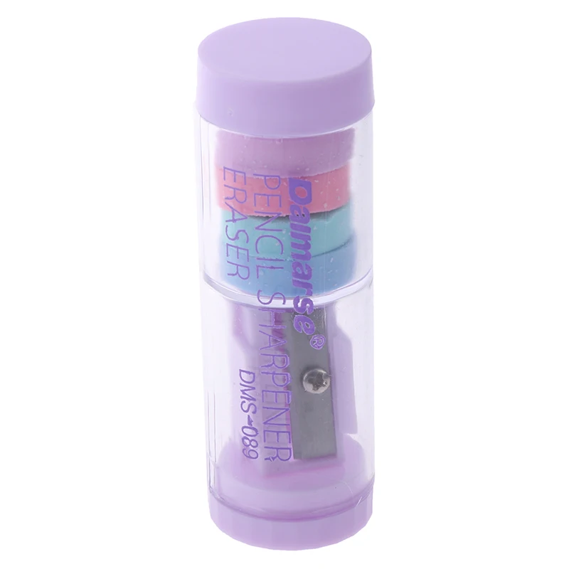 

Student Kids Gifts School Stationery Cute Pencil Sharpener And Eraser