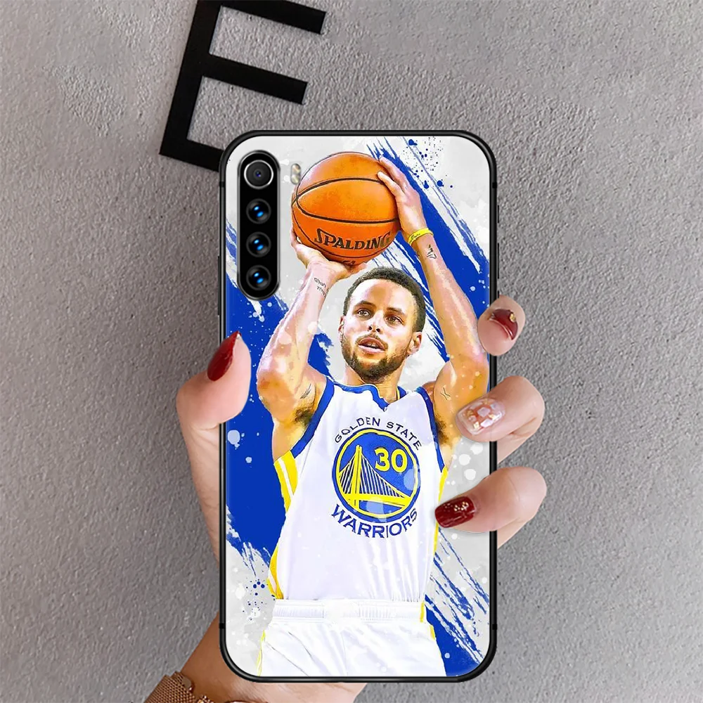 

Basketball Stephen Curry Phone Case Cover For Xiaomi Redmi Note 7 7A 8 8T 9 9S 9A 10 K30 Pro Ultra Black Funda Fashion