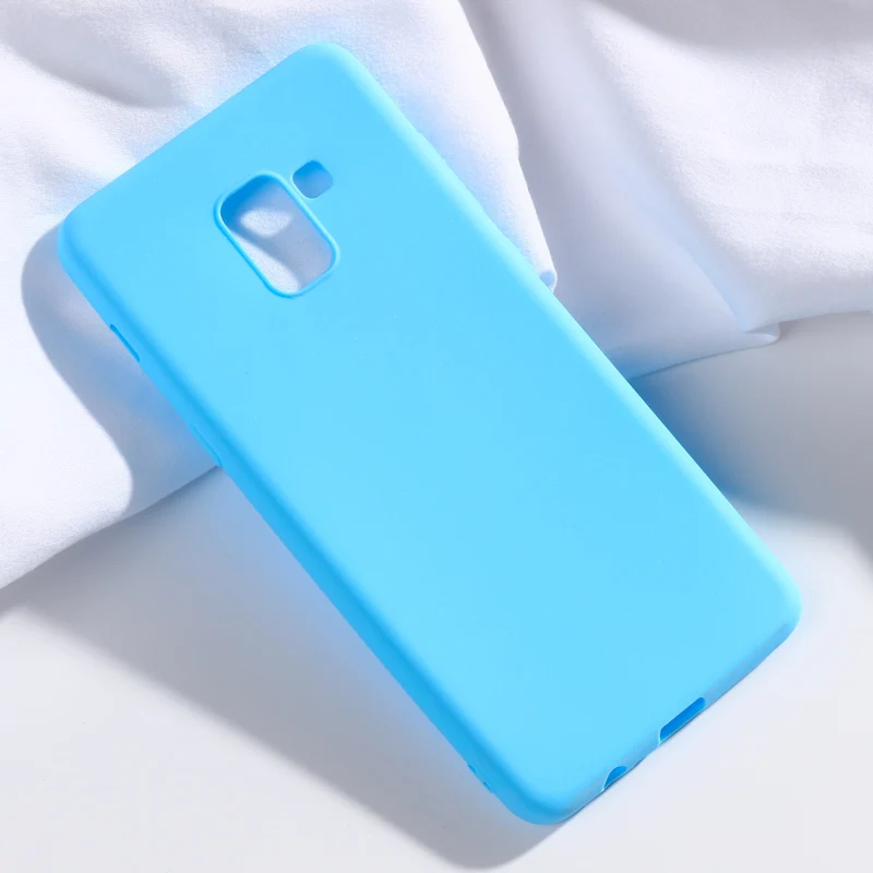 Fashion Phone Case For Samsung Galaxy A8 Plus 2018 Cover Soft Silicone Candy TPU Cases A730 Back Coque |