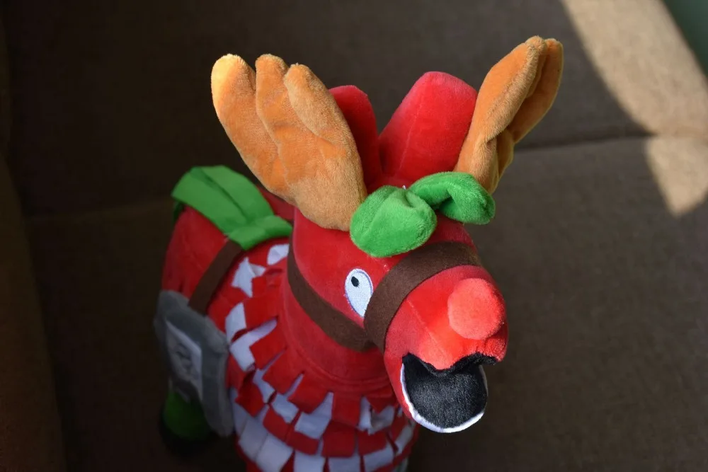 Крепостная ночь Рождество Llama драма Лут Pinata битва Royale плюшевые мягкие лошади тайник Альпака чучела животных куклы игрушки для детей