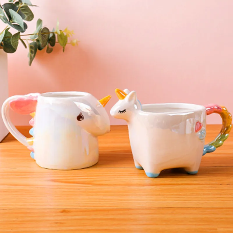 Новая Милая 3d-чашка Альпака для девочек стереоскопическая кружка в виде