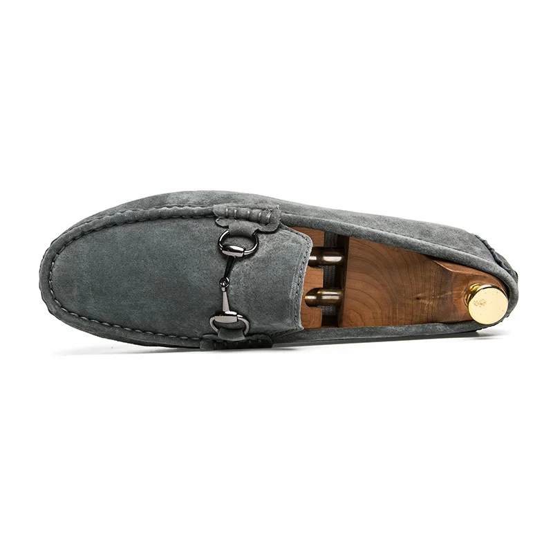 

Original Driving Moccasin Men Black Blue Flats Shoes For Mens Brand Designer Young Casual Loafers Shoes Non-Slip Handmade Shoe