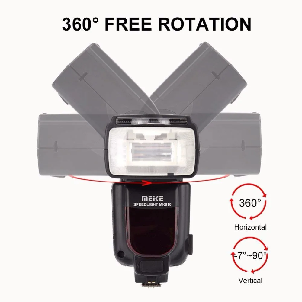Вспысветильник для камеры Meike MK910 1/8000s sync TTL Speedlite Nikon D7100 D7000 D5300 D5100 D5000 D5200 D90 D70 +