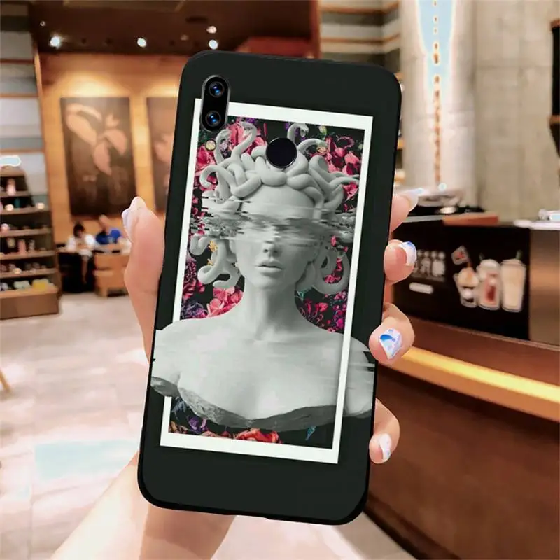 

Mona Lisa Art David statue pattern high quality luxury Phone Case funda For Xiaomi Redmi note 7 8 9 t k30 max3 9 s 10 pro lite