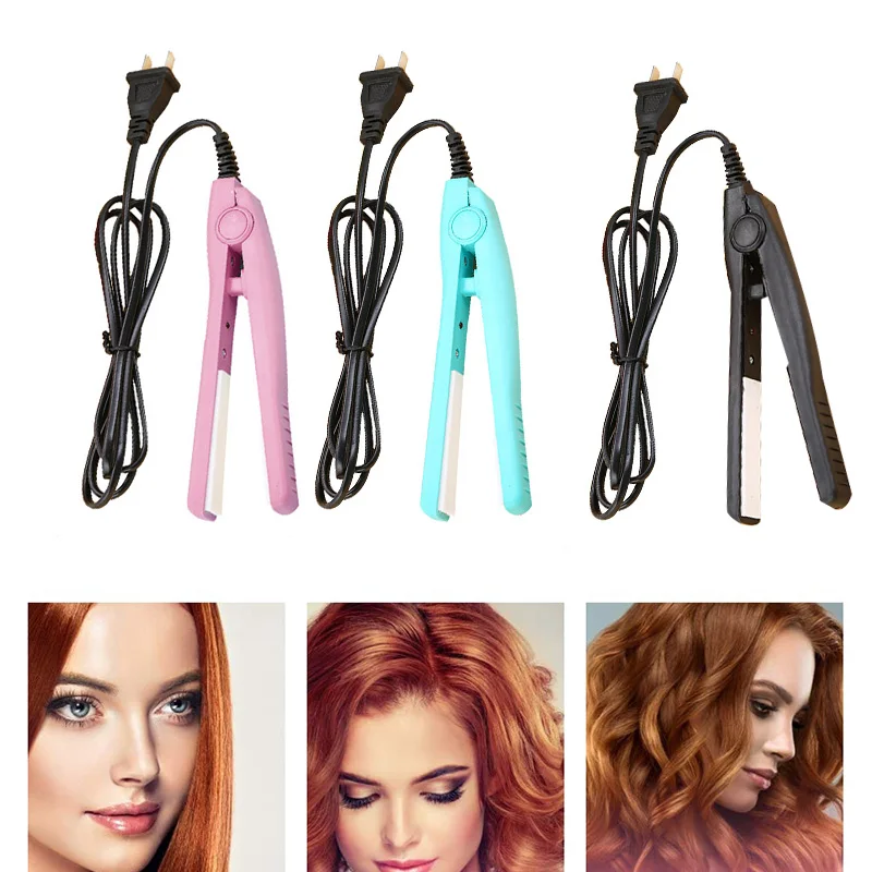 Салон красоты здоровья вьющиеся волосы щипцы для завивки волос 3 цвета 2 в 1 Мини