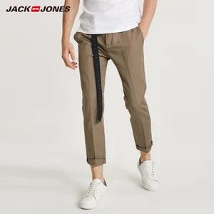 Мужские свободные брюки JackJones из хлопка и льна, мужская одежда 218314572