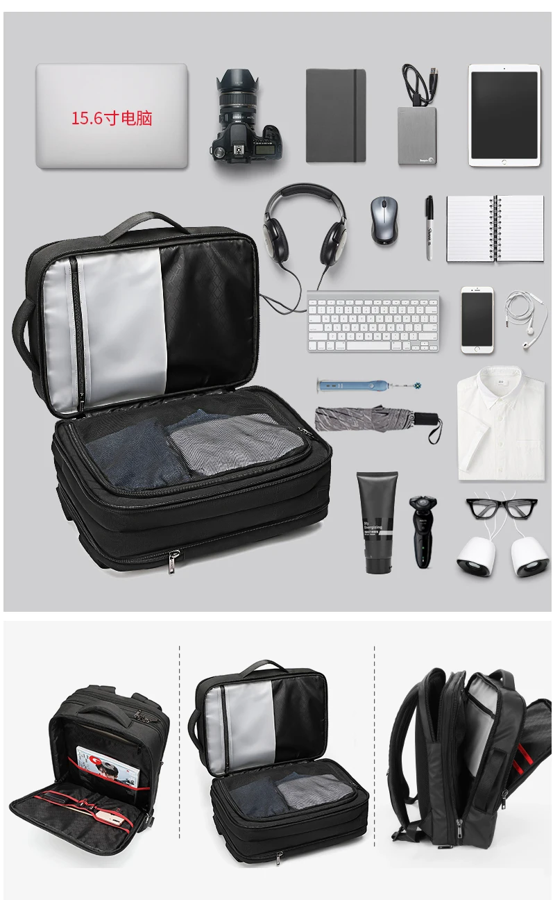 ARCTIC HUNTER разборка Многофункциональный Водонепроницаемый рюкзак для ноутбука