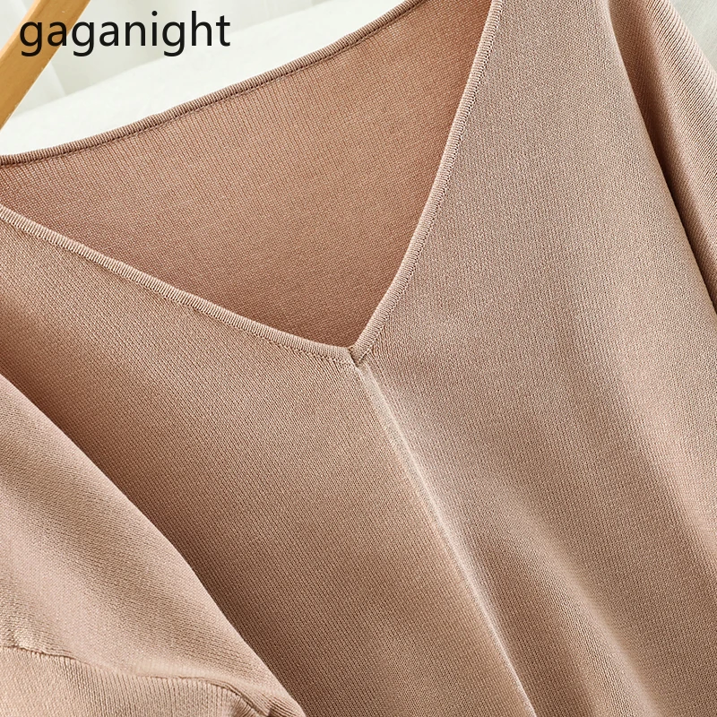 Gaganight Модный женский комплект из двух предметов трикотажная Повседневная