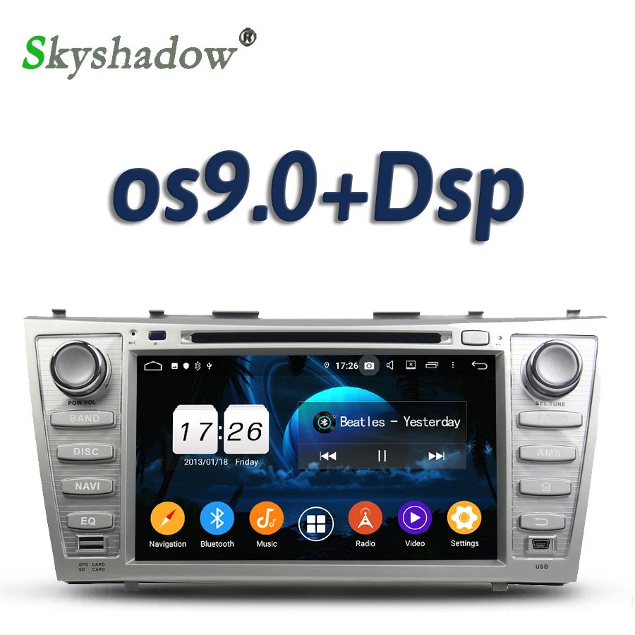 720P DSP TDA7851 Android 10 2 Гб ОЗУ 16 4 ядра автомобильный DVD плеер Wifi Bluetooth 5 0 радио тюнер GPS для
