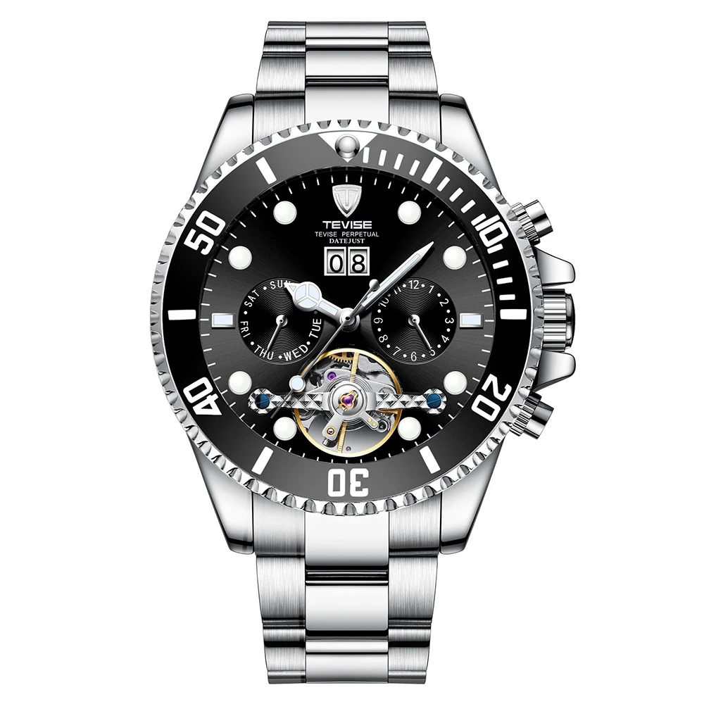 Мужские автоматические механические часы с водным привидением швейцарского