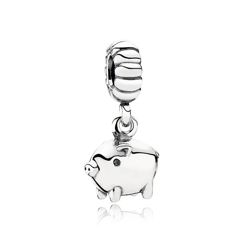 Женский браслет из серебра 925 пробы с подвеской в виде лошади