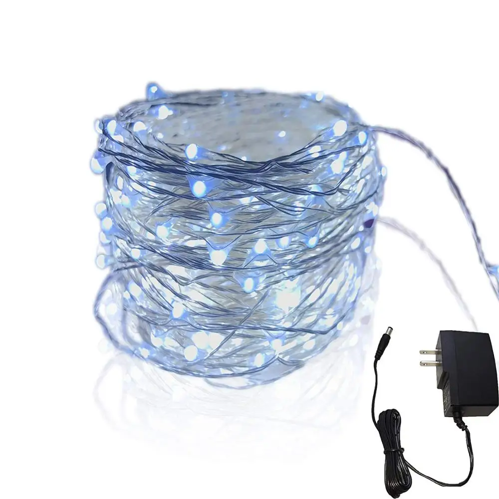 Холодный белый Светодиодный светлячок. 100 футов длинная Водонепроницаемая