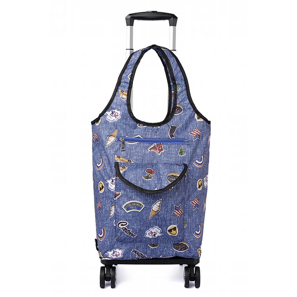 Модный складной рюкзак для продуктов из водонепроницаемой ткани Оксфорд с