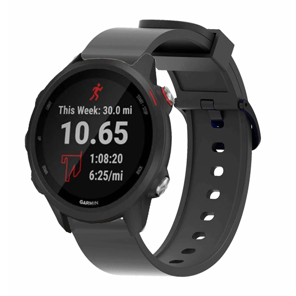 20 мм мягкий силиконовый браслет для Garmin 245 ремешок Forerunner м 645 Vivoactive3 Vivomove