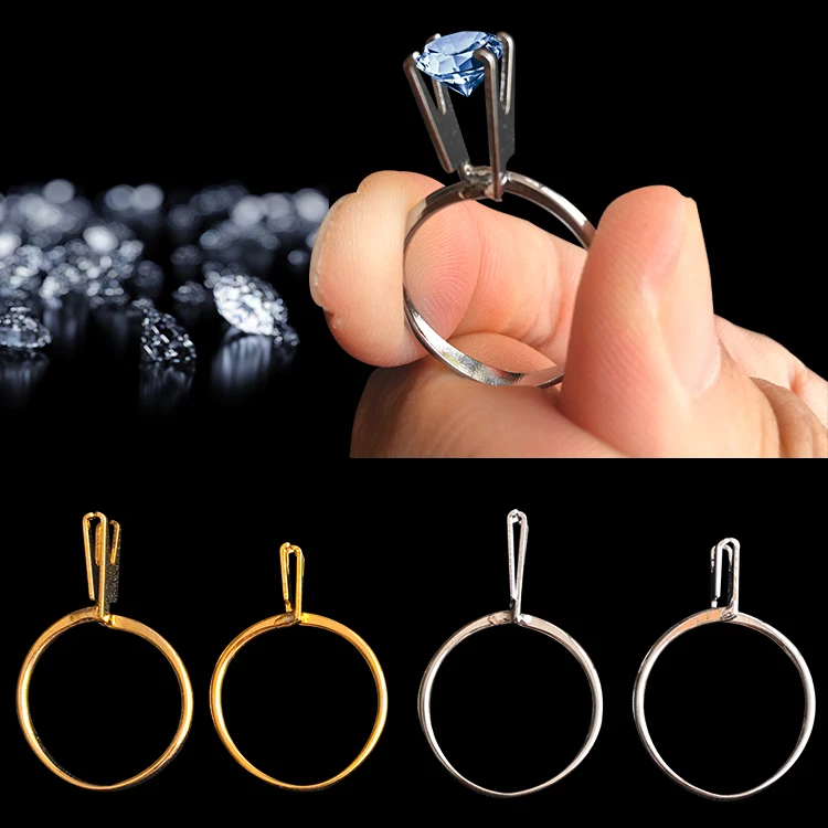 Держатель-кольцо с незащищенным камнем кольцо-Каменный держатель