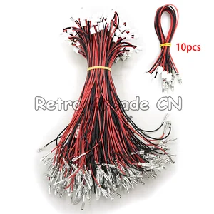 10 шт.лот 2 контактный кабель с 2,8 мм4,8 мм разъем для американский стиль джойстик SANWA кнопочный переключатель для Аркада Jamma USB энкодер