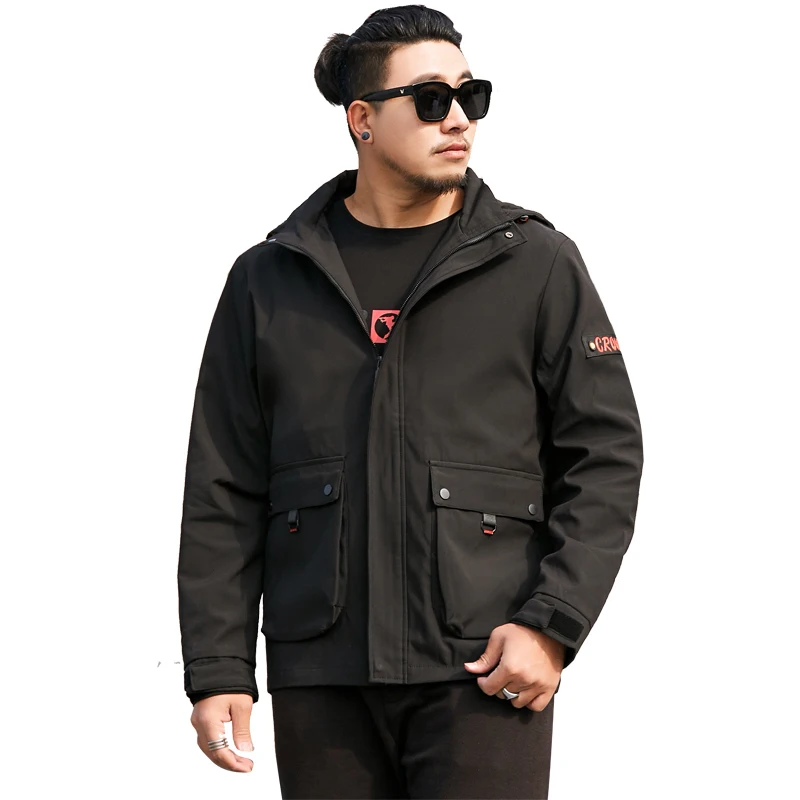 Новый большой размер 8xl 7xl 6xl 5xl размера плюс мужские весенние и осенние куртки