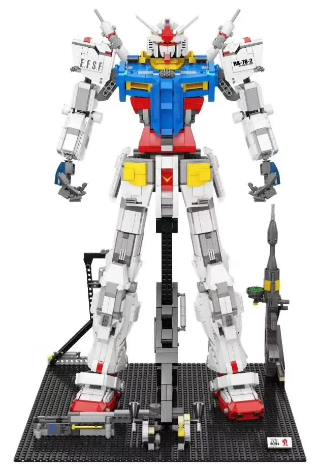 Совместимые с Legoing строительные блоки для мелких частиц 3500 шт. RX 78-2 Yuanzu робот 1:60