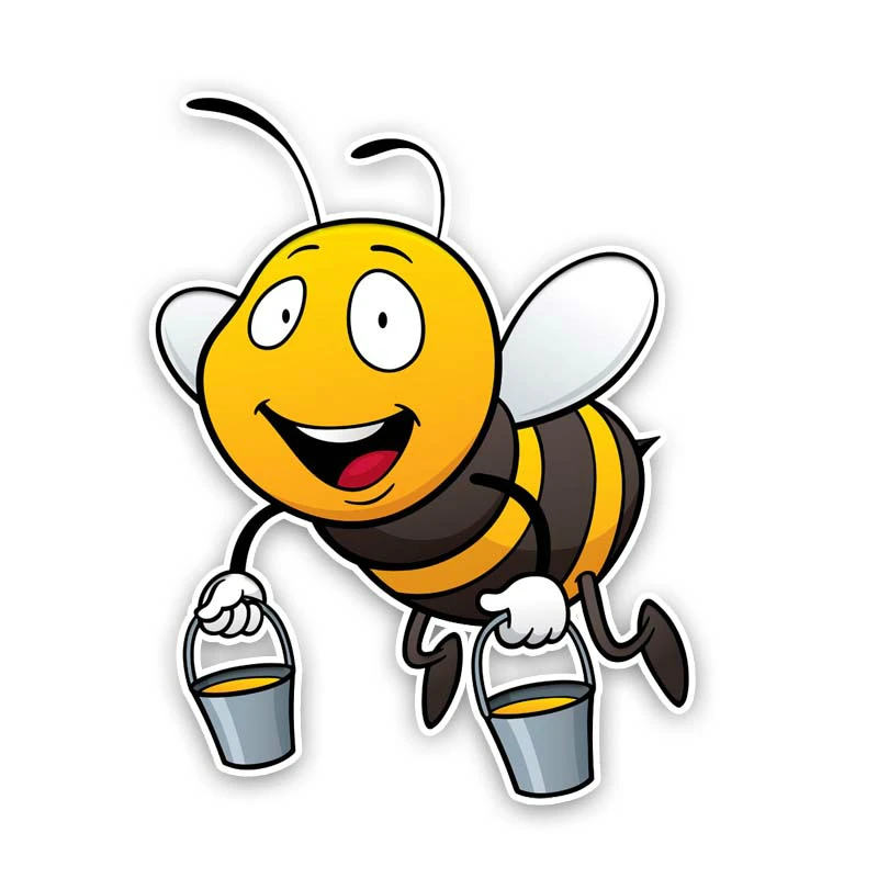 

Interesting Bees Carry Honey Car Sticker Automobiles Motorcycles Exterior Accessories Vinyl Decal for Honda Lada Bmw,16CM*12.3CM