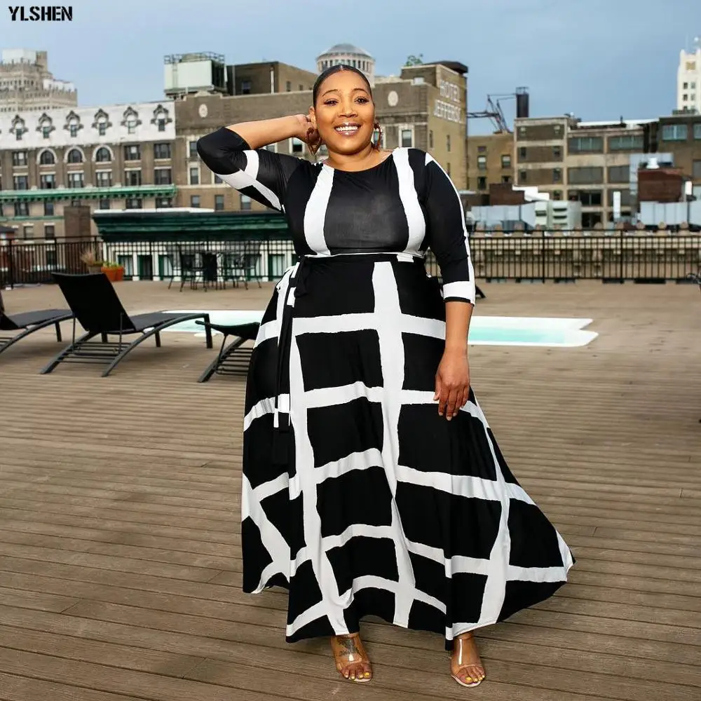 5XL африканские платья для женщин Дашики африканская одежда мода бассеин риче