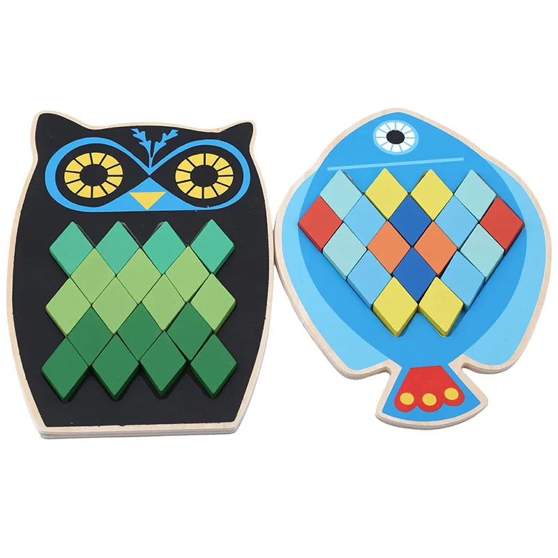 

New Arrivals Cartoon Educational Animal Wooden Toys For Children Hot Sale Multifunction Early Learning Wooden Puzzles