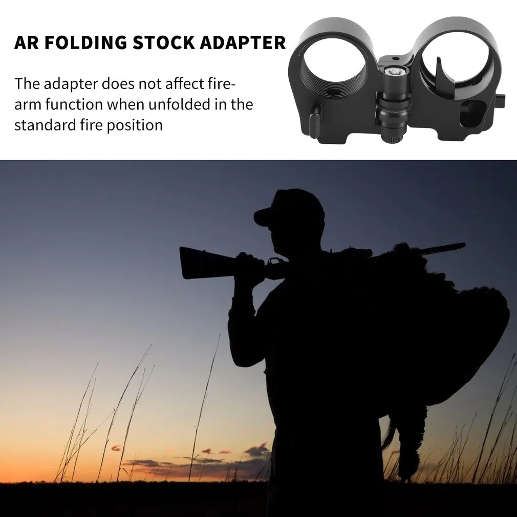 

Tactical Gen 3-M AR Folding Stock Adapter Parts M4/M16 AR15 AR10 Rifle Receiver Extension Hunting Accessories Metal Black GPRE1