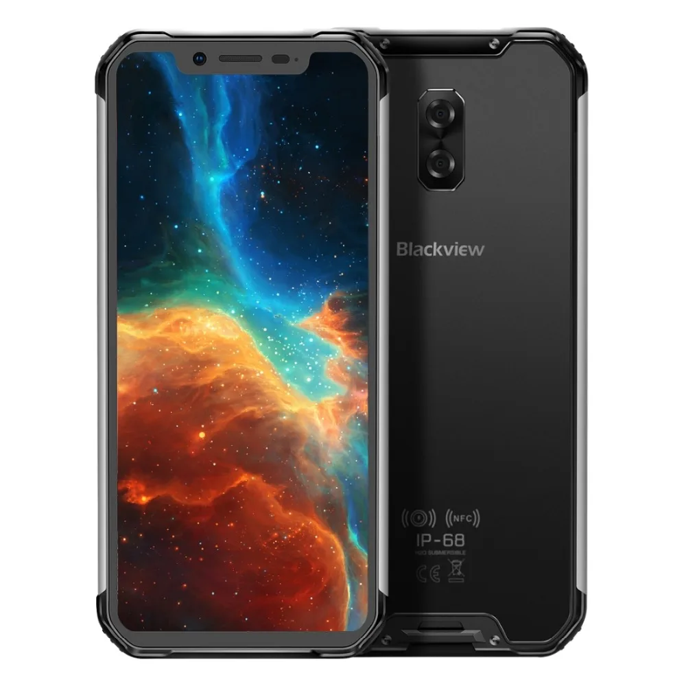 Blackview BV9600 водонепроницаемый мобильный телефон Helio P70 Android 9,0 4 Гб ОЗУ 64 Гб ПЗУ 6,2" 19:9 AMOLED 5580 мАч прочный смартфон