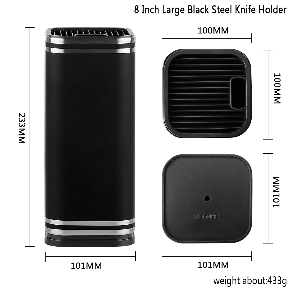 Qing Brand Steel Kitchen Knife Holder Storage Large Capacity Multifunctional Block Stand Tool Cooking Accessories | Дом и сад
