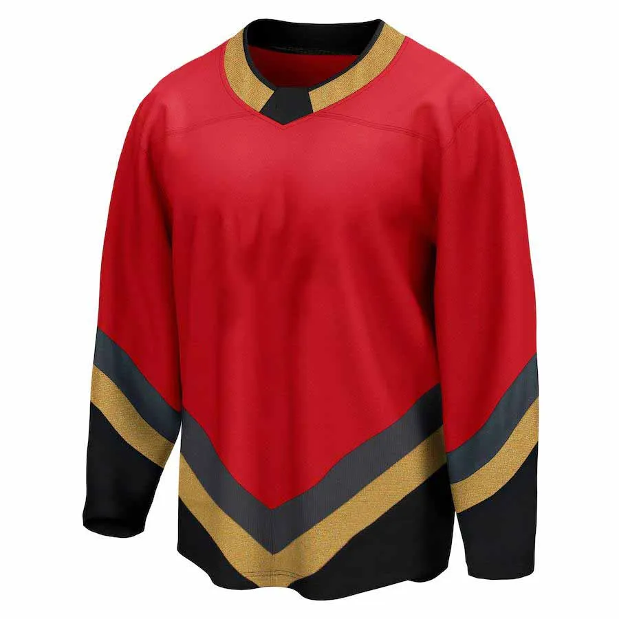 

Men's Customized Stitch America Hockey Jersey Vegas Ice Fans Jerseys REAVES FLEURY KARLSSO STON TUCH PACIORETTY Red Jersey