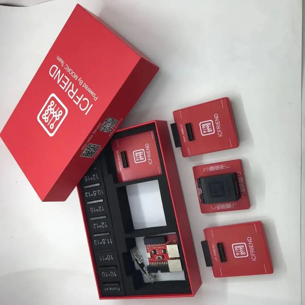 Новый MOORC E MATE X PRO BOX EMMC BGA 13 в 1 поддержка 100 136 168 153 169 162 186 221 529|Детали устройств связи|