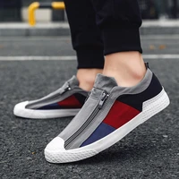 mens canvas shoes breathable outdoor casual shoes men comfortable slip on loafers lazy driving shoes new street wear men flats