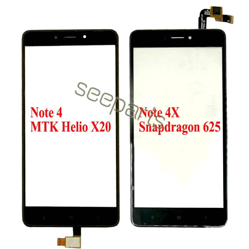 ЖК дисплей для Xiaomi Redmi Note 4 4X сенсорный экран переднее стекло дигитайзер запасные