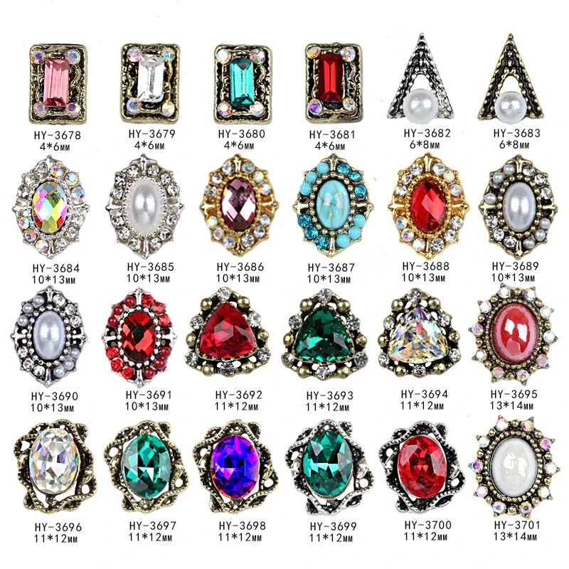 Новинка 10 шт. очаровательные металлические жемчужные бриллианты 3D украшения для