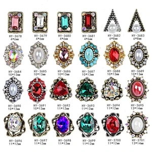 Очаровательные 3D украшения для ногтевого дизайна, из сплава с жемчугом и бриллиантами, блестящие украшения с кристаллами, украшения для маникюра с плоской спинкой, 10 шт.