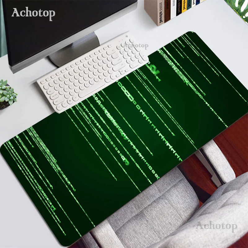Коврик для мыши с двоичным кодом Matrix игровые аксессуары скоростная клавиатура
