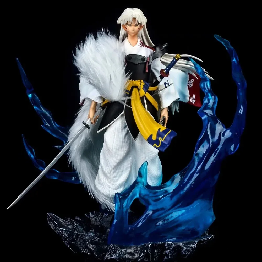 

Аниме Inuyasha Sesshoumaru Battle Ver. Экшн-фигурка GK из ПВХ, Коллекционная модель, игровая фигурка, детские игрушки, кукла, подарки, 31 см